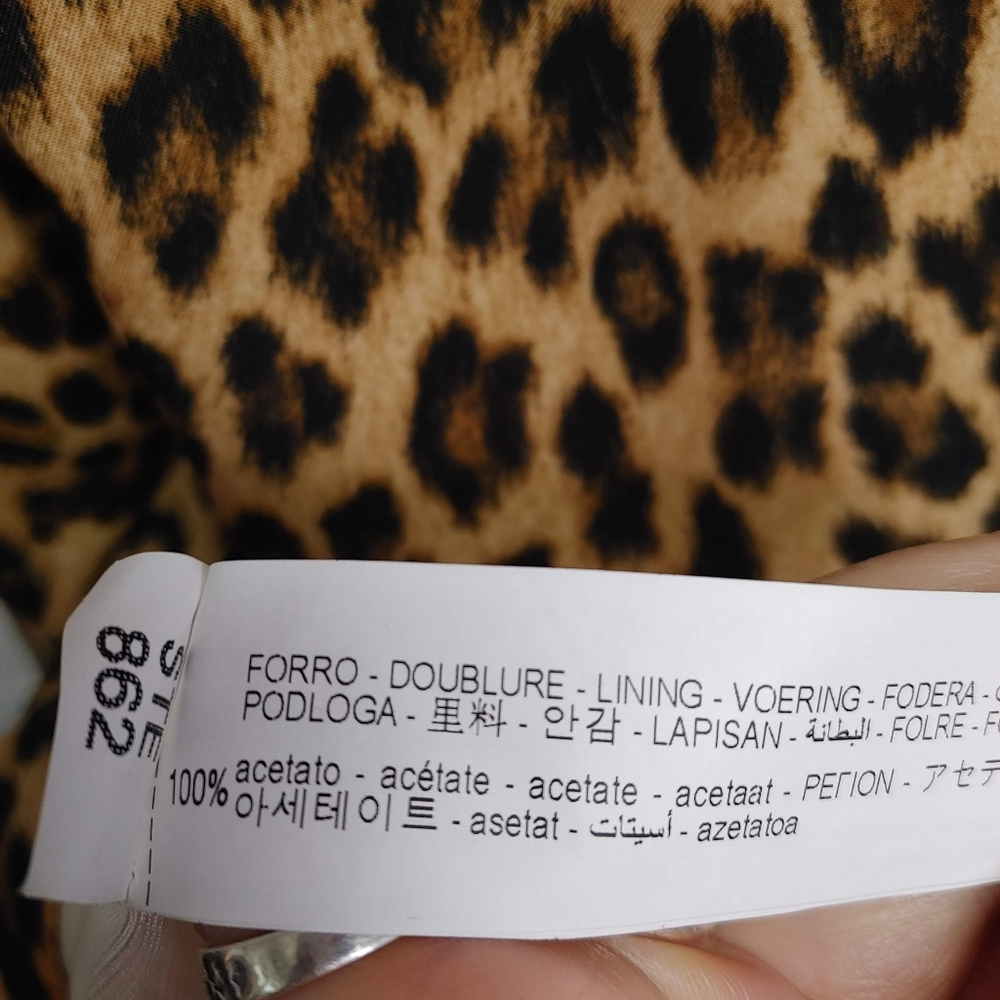 Zara Leopard Print Open Blazer Size XXL - Picture 10 of 12